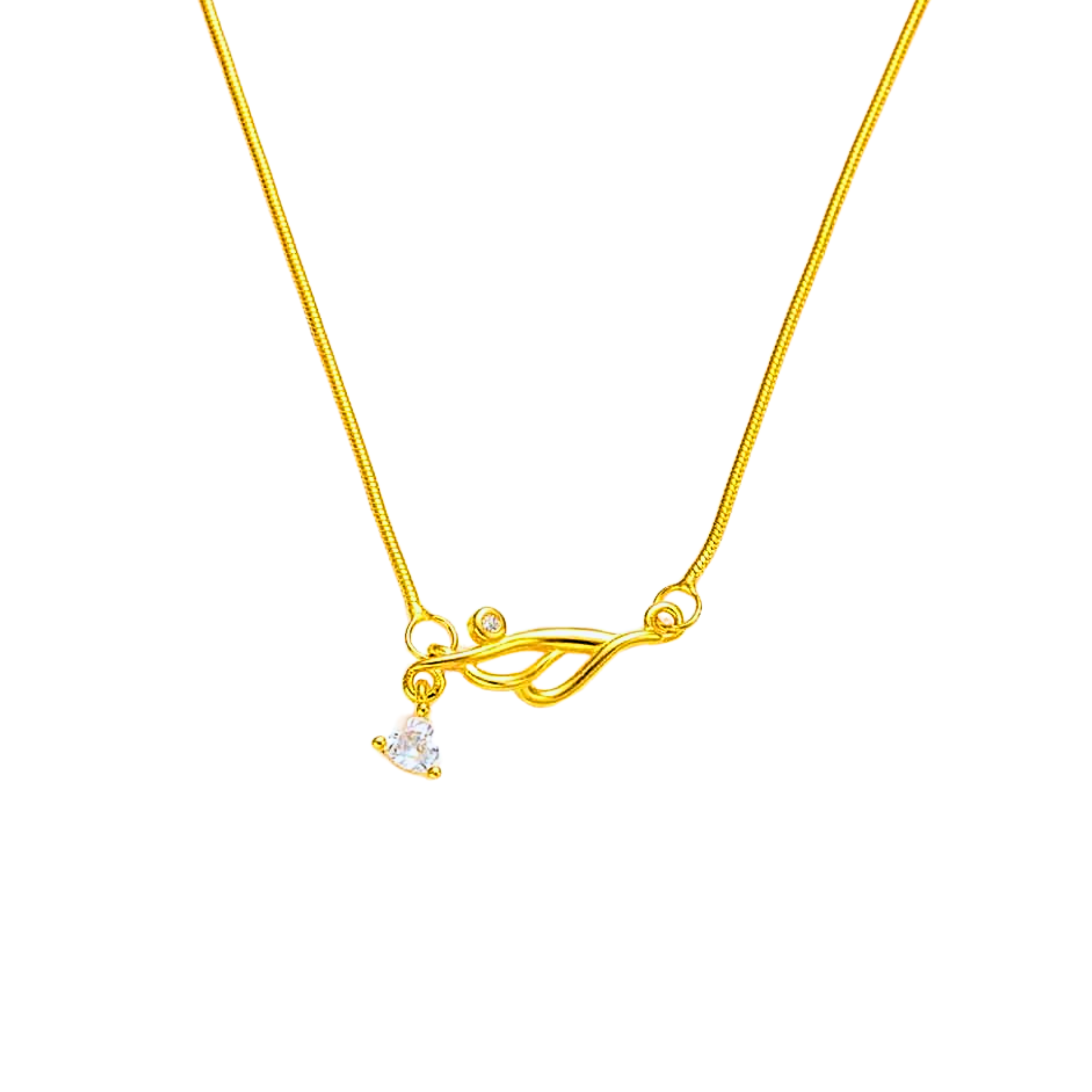 Gold Dainty Willow Necklace by Wishlilly