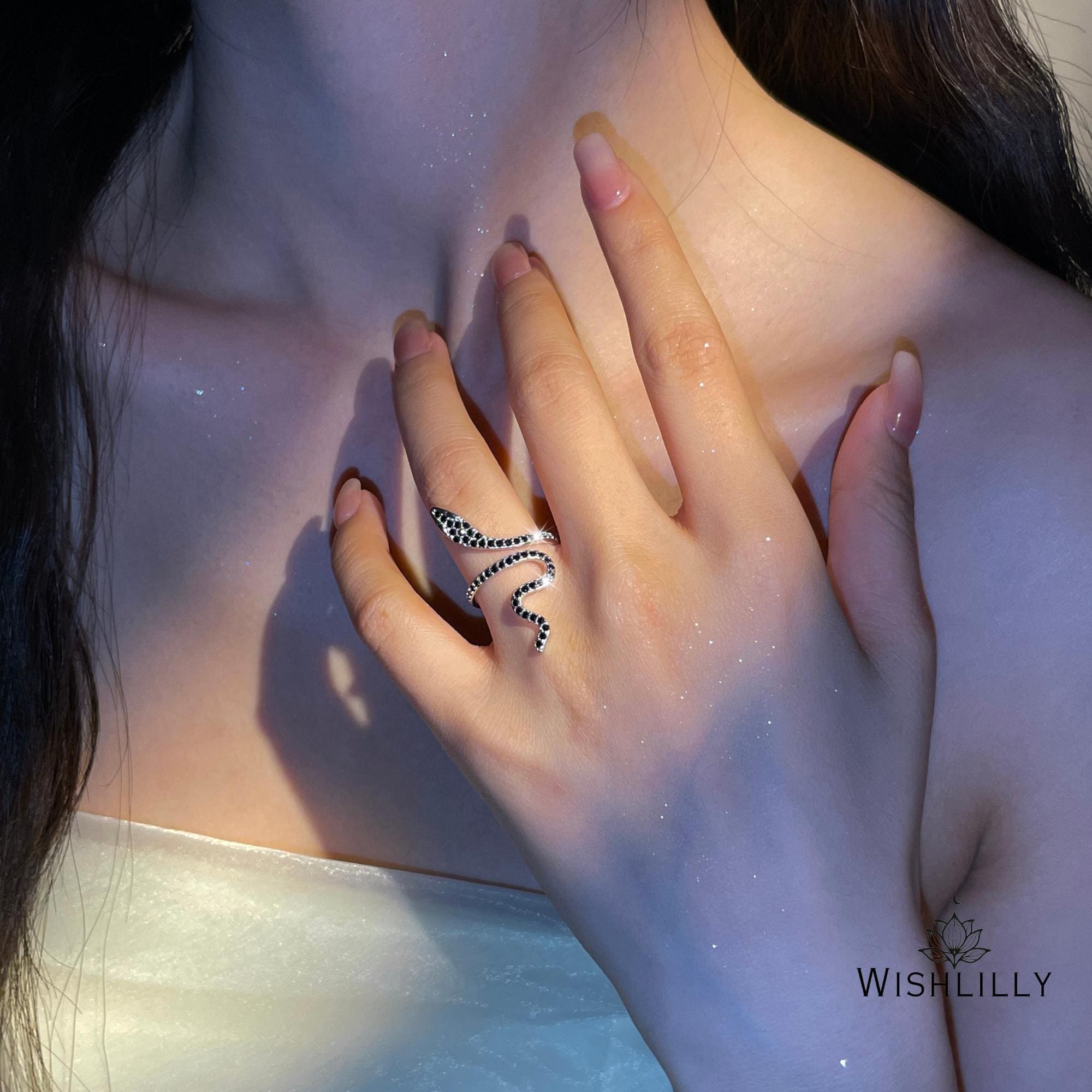 Silver Snake Ring by Wishlilly